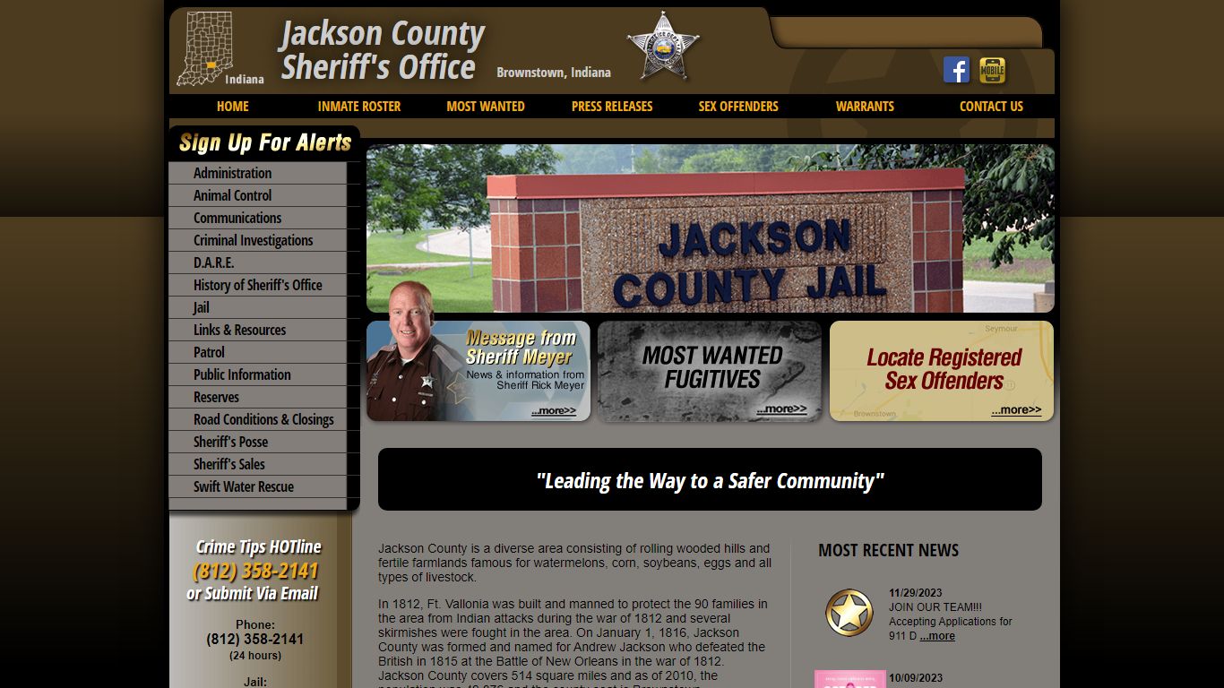 Inmate Roster - Page 4 Current Inmates - Jackson County IN Sheriff